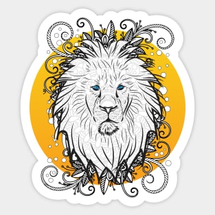 Be a Lion, Be Brave - Mandala Lion Sticker